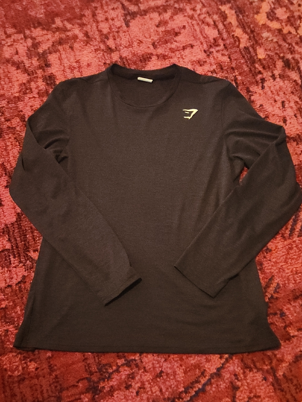 Gymshark Black Long Sleeve Logo Tee